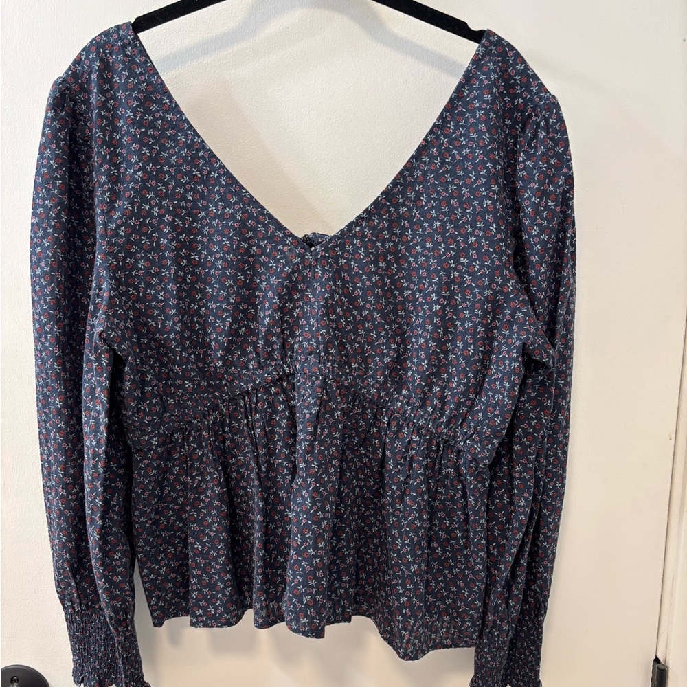 Madewell Floral V-Neck Women's Top